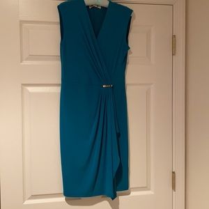 Michael Kors Peacock Blue Dress - size 6   NWT
